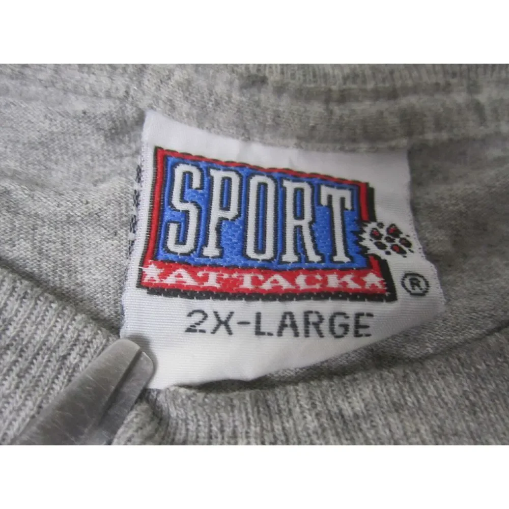 VTG Dallas Cowboys Shirt Mens 2XL XXL Gray Troy Aikman NFL Football #8 Crew Neck